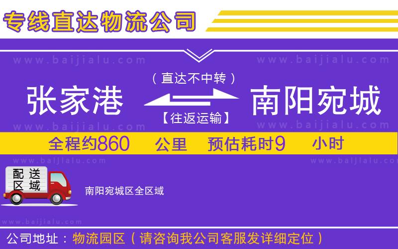 張家港到南陽宛城區(qū)物流專線