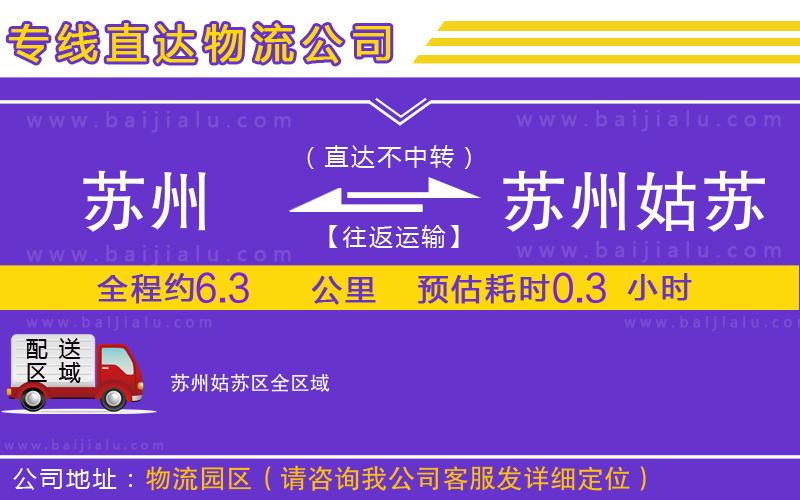 蘇州到蘇州姑蘇區(qū)貨運(yùn)專線