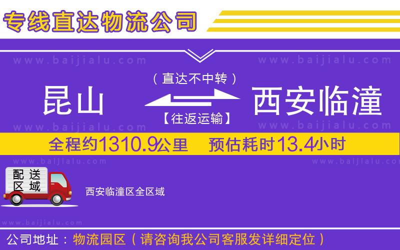 昆山到西安臨潼區(qū)物流公司