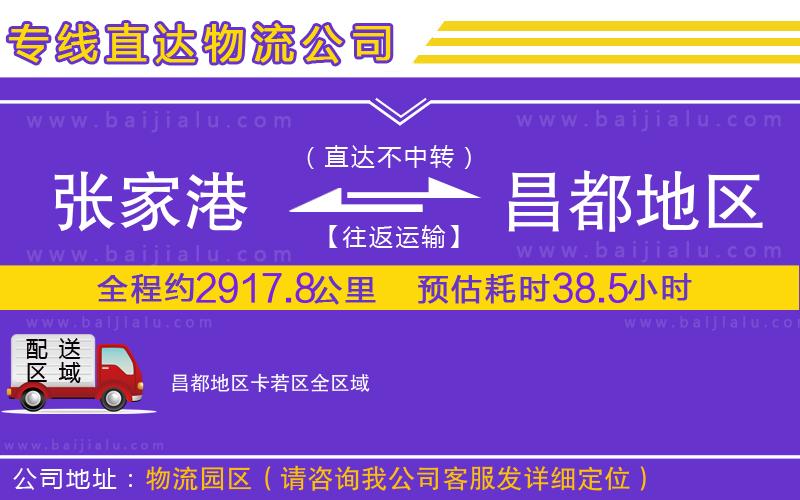 張家港到昌都地區(qū)卡若區(qū)物流專線