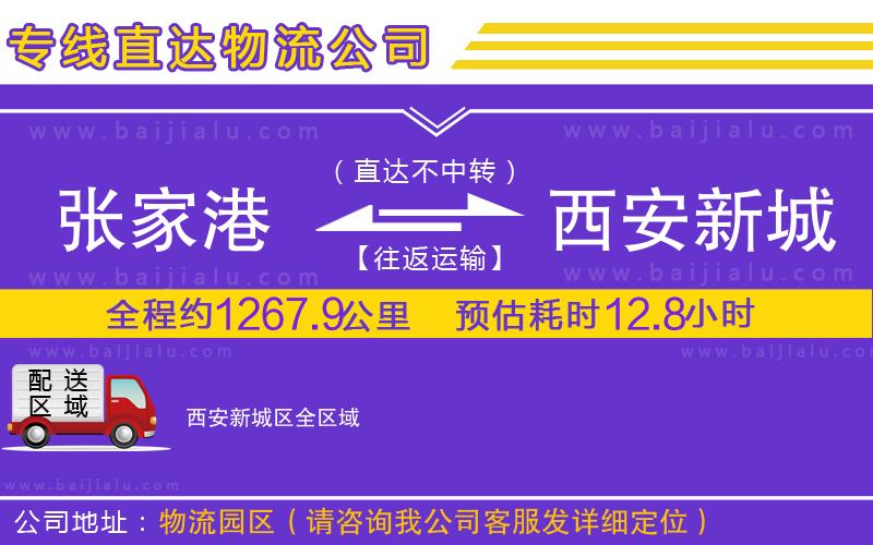 張家港到西安新城區(qū)物流公司
