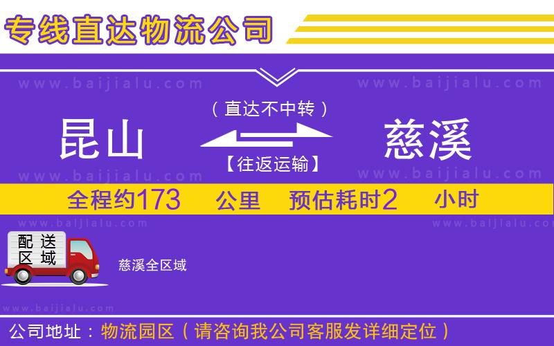 昆山到慈溪物流專線
