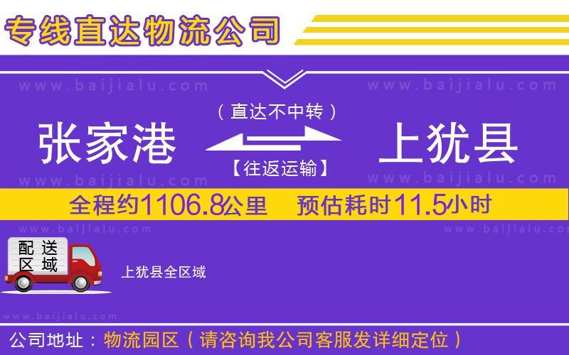 張家港到上猶縣物流專線