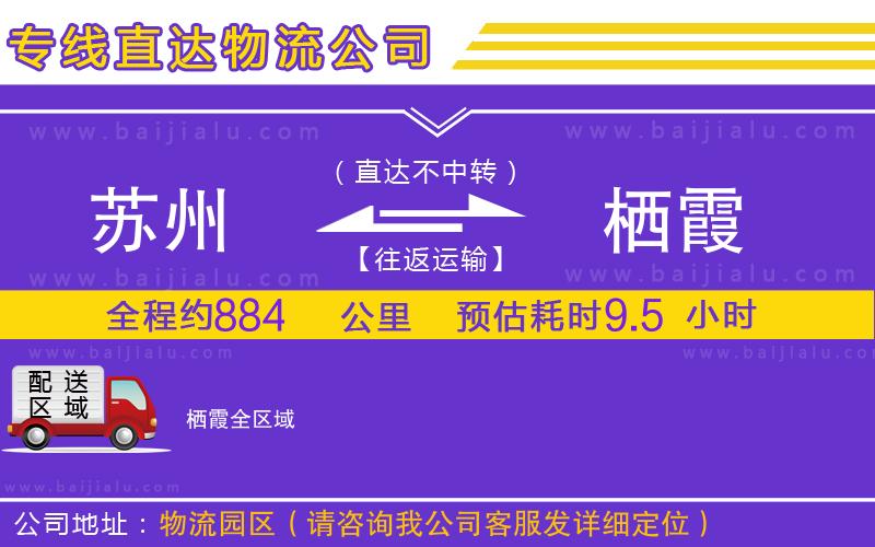 蘇州到棲霞貨運公司