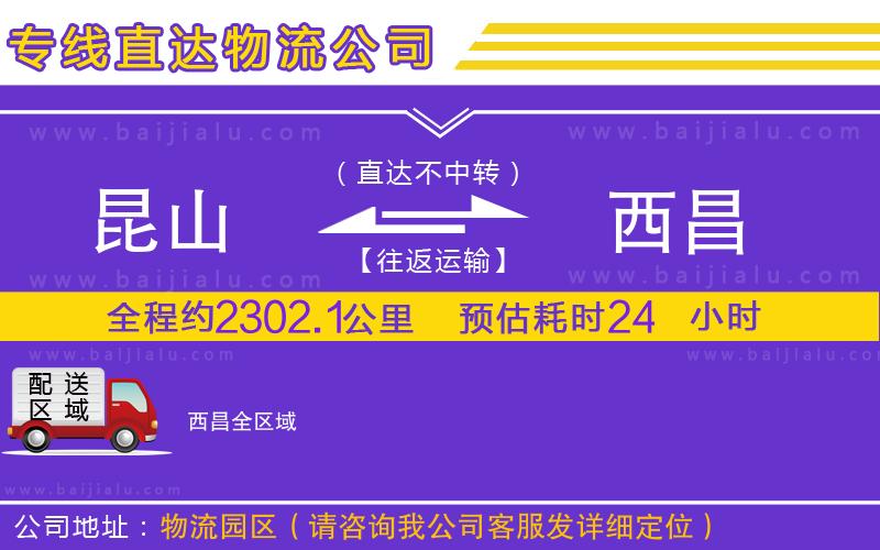 昆山到西昌物流公司