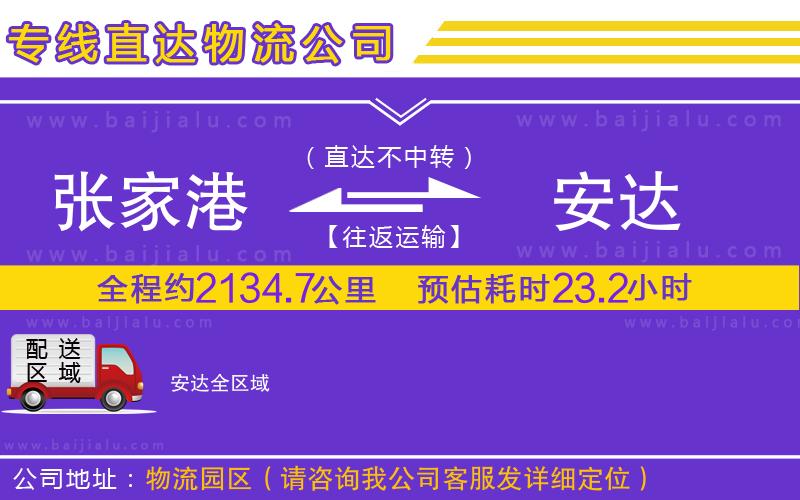張家港到安達物流專線