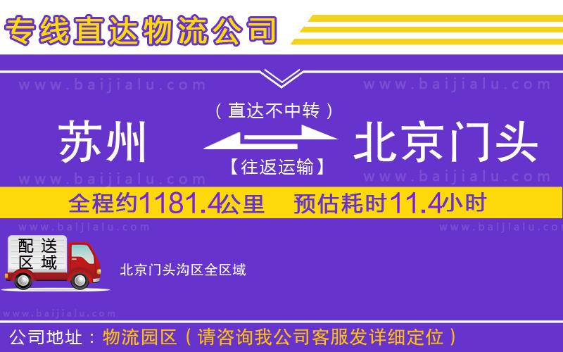 蘇州到北京門頭溝區(qū)貨運公司