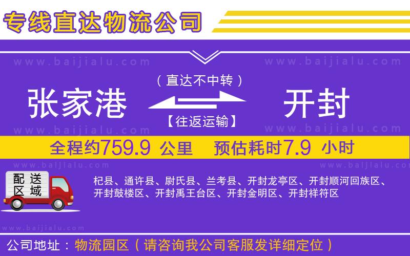 張家港到開封物流專線