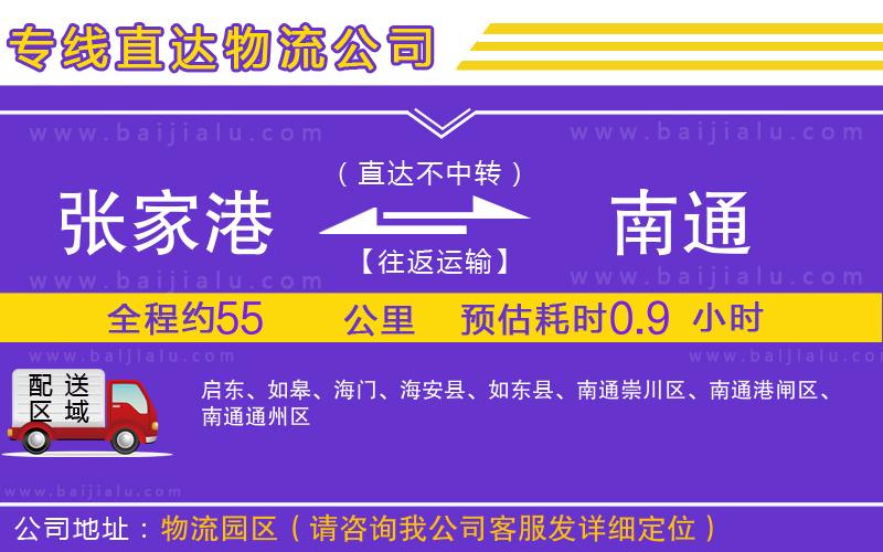 張家港到南通物流公司