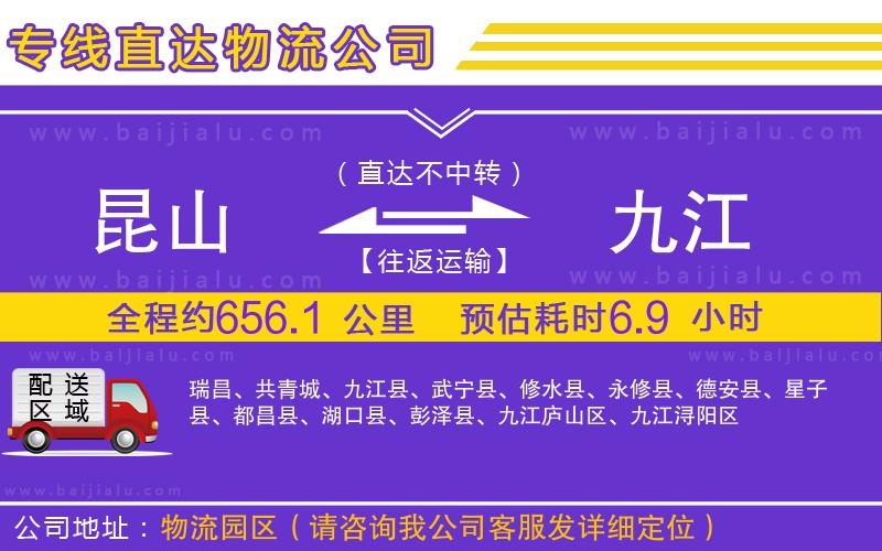 昆山到九江物流專(zhuān)線(xiàn)