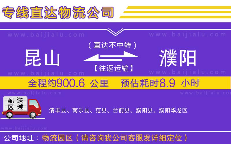 昆山到濮陽(yáng)物流專線