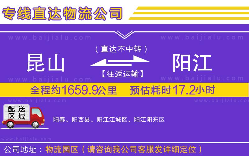 昆山到陽江物流專線