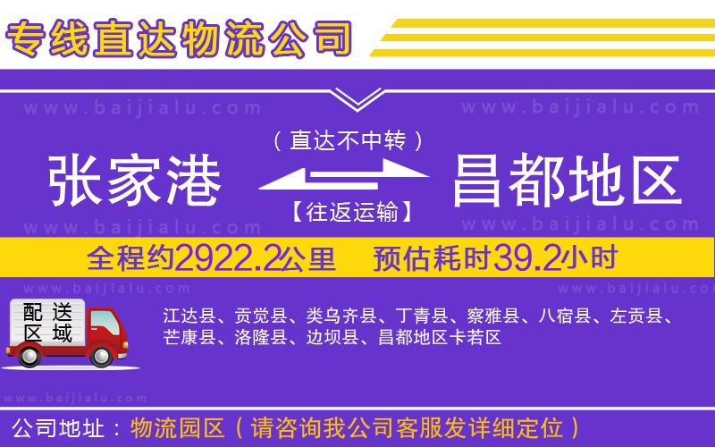 張家港到昌都地區(qū)物流專線